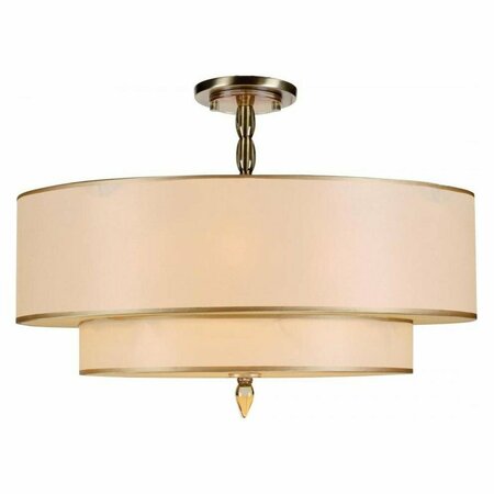 CRYSTORAMA Antique Brass Luxo 5 Light Semi-Flush Ceiling Fixture 9507-AB_CEILING